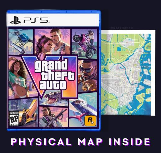 GTA6 Physical Edition Reportedly Comes with Collectible Map, Clue Found Only in a Single GameStop Store Notice