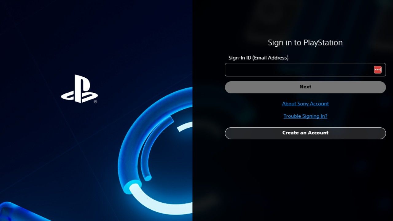 Sign in page on PS Direct site